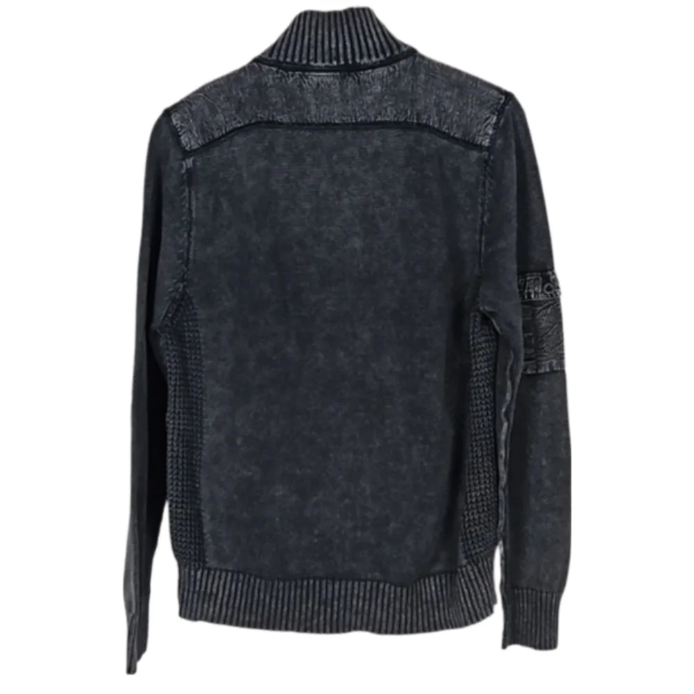 Alex Stevens Gray Cargo Zip Up Sweater with Pockets, M - Picture 2 of 5